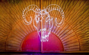 Light artist Darren Pearson, 29, takes the light graffiti snaps with a long-exposure camera. 1. Light artist Darren Pearson, 29, takes the light graffiti snaps with a long-exposure camera.